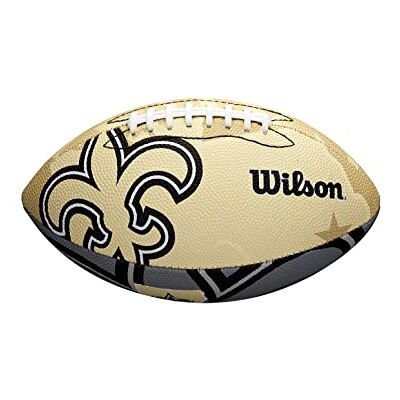 Wilson Pelota de fútbol Americano, NFL JR Team Logo, Tamaño Juvenil, Goma Wilson Pelota de fútbol Americano, NFL JR Team Logo, Tamaño Juvenil, Goma