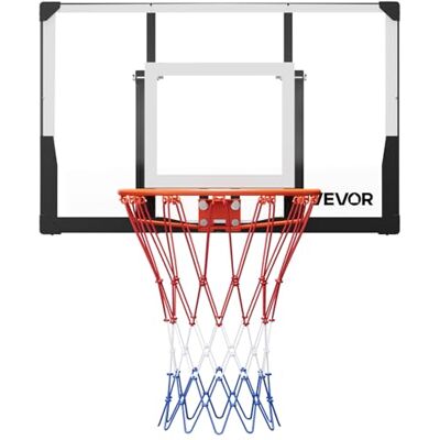 VEVOR Aro de Baloncesto, Montaje en Pared, con Tablero de Policarbonato de 1117,6 mm y 2 mm de Grosor, Red de Baloncesto de Nailon Tejido Reforzado, Ideal para Un Juego Profesional y Divertido VEVOR Aro de Baloncesto, Montaje en Pared, con Tablero de Policarbonato de 1117,6 mm y 2 mm de Grosor, Red de Baloncesto de Nailon Tejido Reforzado, Ideal para Un Juego Profesional y Divertido