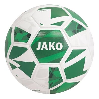 JAKO Balón de Entrenamiento River, Blanco/Verde, 4 JAKO Balón de Entrenamiento River, Blanco/Verde, 4