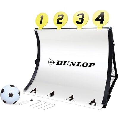Dunlop Sports Football Goal Portería de fútbol 4 en 1 (78 x 75 x 58 cm), Color Negro y Amarillo Dunlop Sports Football Goal Portería de fútbol 4 en 1 (78 x 75 x 58 cm), Color Negro y Amarillo