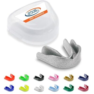 GAME GUARD protector bucal para hervir y morder/protector de encías protector bucal moldeable/protectores de encías júnior/niños/jóvenes Aprobado por CE, deportes escolares, fútbol, rugby GAME GUARD protector bucal para hervir y morder/protector de encías protector bucal moldeable/protectores de encías júnior/niños/jóvenes Aprobado por CE, deportes escolares, fútbol, rugby