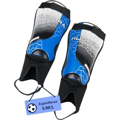 Hudora espinilleras con protección de Tobillo cómodas espinilleras con Espuma Protectores de espinilla de fútbol con Tobilleras en Talla S/M/L Equipo de fútbol para niños y jóvenes Hudora espinilleras con protección de Tobillo cómodas espinilleras con Espuma Protectores de espinilla de fútbol con Tobilleras en Talla S/M/L Equipo de fútbol para niños y jóvenes