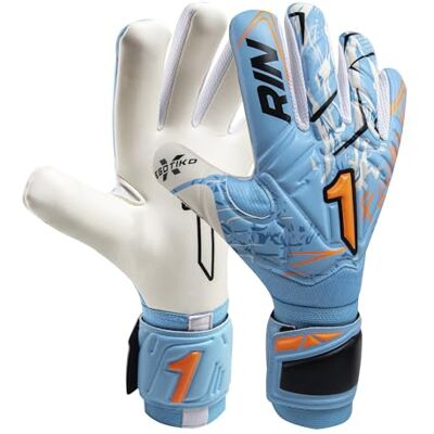 Rinat Guante de Portero Egotiko X Training, Azul/Naranja, Unisex Niños Rinat Guante de Portero Egotiko X Training, Azul/Naranja, Unisex Niños