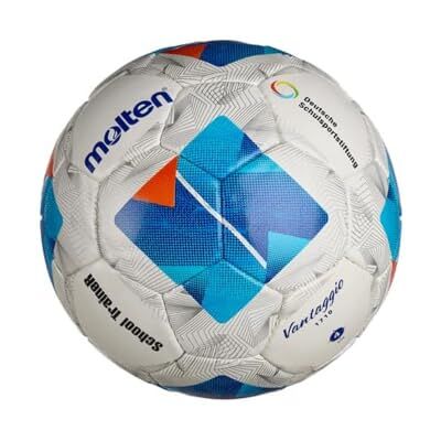 Molten SchoolTraineR Balon de fútbol White/Blue 4 Molten SchoolTraineR Balon de fútbol White/Blue 4
