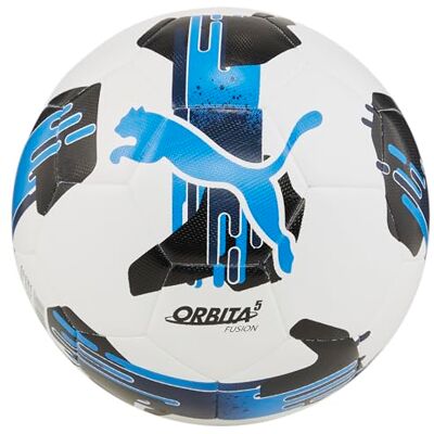 PUMA Orbita 5 Fusion Trainingsball weissblau 3 PUMA Orbita 5 Fusion Trainingsball weissblau 3