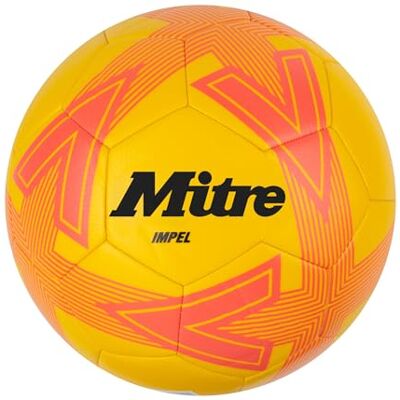 Mitre Impel L30P Football, Highly Durable, Shape Retention, Yellow/Orange, 3 Mitre Impel L30P Football, Highly Durable, Shape Retention, Yellow/Orange, 3
