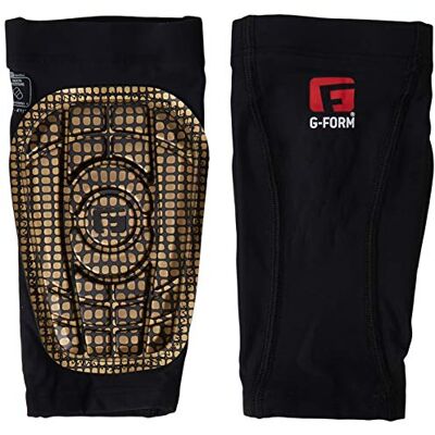 Nike Pro-S Compact Espinilleras (Talla M), Color Negro y Dorado Nike Pro-S Compact Espinilleras (Talla M), Color Negro y Dorado