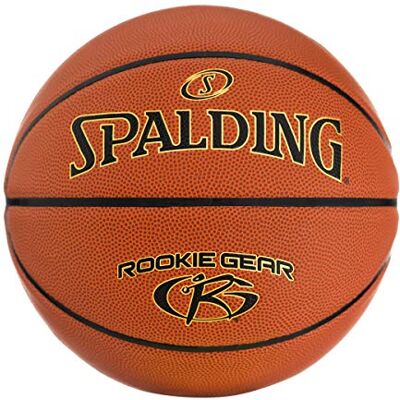 Spalding Rookie Gear Brown Sz5 Composite Basketball Youth Size 5, 27.5 Spalding Rookie Gear Brown Sz5 Composite Basketball Youth Size 5, 27.5