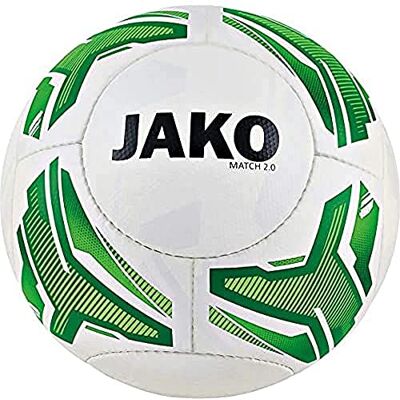 JAKO Match 2.0 Lightball Balón de fútbol, Color Blanco, Amarillo neón y Negro JAKO Match 2.0 Lightball Balón de fútbol, Color Blanco, Amarillo neón y Negro