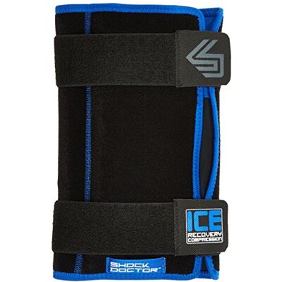 Shock Doctor Vendaje Universal de compresión Ice Recovery para Adultos, Color Negro Shock Doctor Vendaje Universal de compresión Ice Recovery para Adultos, Color Negro