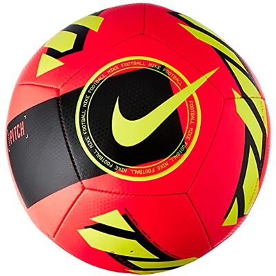 Nike Pitch Recreational Soccer Ball Unisex-Adult Bright Crimson/Black/Volt 3 Nike Pitch Recreational Soccer Ball Unisex-Adult Bright Crimson/Black/Volt 3