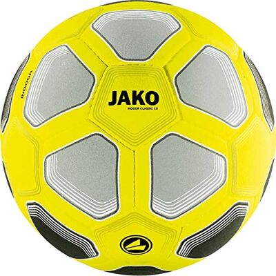 JAKO Indoor Classico 3.0 Balón de Interior (4), Color Amarillo/Negro y Gris JAKO Indoor Classico 3.0 Balón de Interior (4), Color Amarillo/Negro y Gris