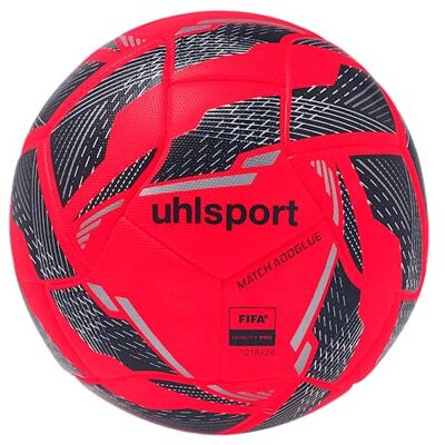 uhlsport Match Addglue balón de fútbol, Jóvenes y Adultos, Rojo Fluo/Azul Marino/Plata, 5 uhlsport Match Addglue balón de fútbol, Jóvenes y Adultos, Rojo Fluo/Azul Marino/Plata, 5