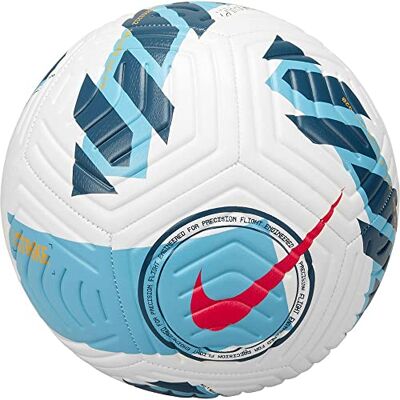 Nike Strk-Fa21 Fútbol Americano, Unisex, Blanco/Azul Cloro/Rojo Sirena, 5 Nike Strk-Fa21 Fútbol Americano, Unisex, Blanco/Azul Cloro/Rojo Sirena, 5