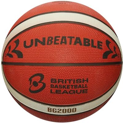 Molten Balón de Baloncesto Unbeatable B7G2000 Réplica Oficial de la BBL British Basketball League Match Ball Goma Premium Interior y Exterior Talla 7 para niños a Partir de 14 años y Molten Balón de Baloncesto Unbeatable B7G2000 Réplica Oficial de la BBL British Basketball League Match Ball Goma Premium Interior y Exterior Talla 7 para niños a Partir de 14 años y