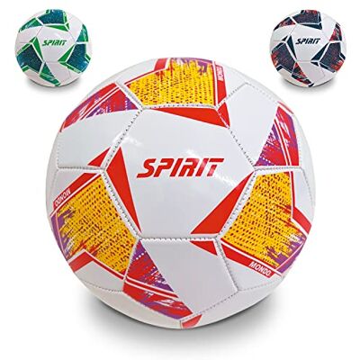 Mondo Toys Balón de fútbol Cosido SPIRIT Producto Oficial Talla 5 300 g 3 Colores Surtidos Mondo Toys Balón de fútbol Cosido SPIRIT Producto Oficial Talla 5 300 g 3 Colores Surtidos