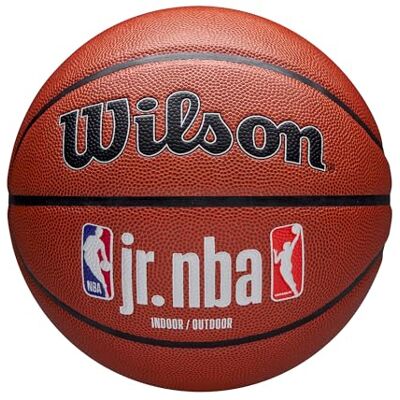 Wilson Balón Balón Jr NBA Auténtico Interior/Exterior, Proporciona Control Humedad, con un Diseño de Doble Profundidad y Retención de Aire Superior, Color: Marrón, Talla: 7 Wilson Balón Balón Jr NBA Auténtico Interior/Exterior, Proporciona Control Humedad, con un Diseño de Doble Profundidad y Retención de Aire Superior, Color: Marrón, Talla: 7