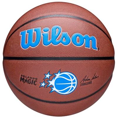 Wilson Balón de Baloncesto NBA Team Alliance, Logotipo de los Orlando Magic, Cobertura Pure Feel, Durabilidad y Estilo, Color Marrón, Tamaño Oficial 7 Wilson Balón de Baloncesto NBA Team Alliance, Logotipo de los Orlando Magic, Cobertura Pure Feel, Durabilidad y Estilo, Color Marrón, Tamaño Oficial 7