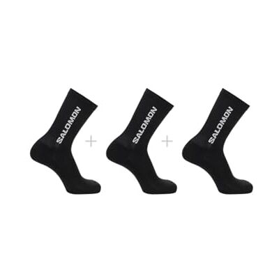 SALOMON Everyday Crew Pack 3 Calcetines, Soporte elástico Arco, puño Seguro, Comodidad Mezcla algodón para pies SALOMON Everyday Crew Pack 3 Calcetines, Soporte elástico Arco, puño Seguro, Comodidad Mezcla algodón para pies