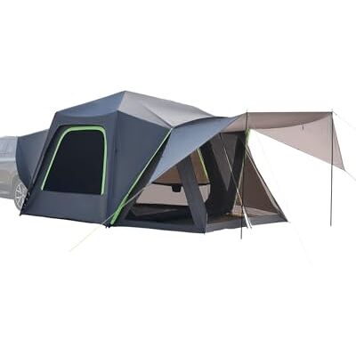 VEVOR Tienda de Campaña SUV para Acampar, PU2000 mm Impermeable, Diseño Espacioso de Doble Capa para 5-8 Personas, con Toldo y Ventanas de Malla, y Bolsa de Almacenamiento, 3050 x 3100 x 2300 mm VEVOR Tienda de Campaña SUV para Acampar, PU2000 mm Impermeable, Diseño Espacioso de Doble Capa para 5-8 Personas, con Toldo y Ventanas de Malla, y Bolsa de Almacenamiento, 3050 x 3100 x 2300 mm
