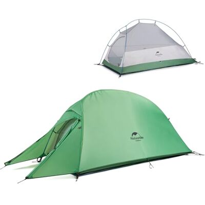 Naturehike Cloud-up Ultraligero 1 Persona Tienda de campaña Impermeable Doble Capa Camping Tienda de campaña (210T Verde Actualizar) Naturehike Cloud-up Ultraligero 1 Persona Tienda de campaña Impermeable Doble Capa Camping Tienda de campaña (210T Verde Actualizar)