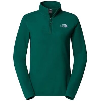 The North Face - W 100 Glacier 1/4 Zip - Verde - Fleece Pullover The North Face - W 100 Glacier 1/4 Zip - Verde - Fleece Pullover
