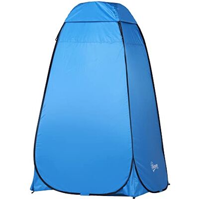 Outsunny Tienda de Ducha Pop-Up Tienda Instantánea 120x120x190 cm Azul Outsunny Tienda de Ducha Pop-Up Tienda Instantánea 120x120x190 cm Azul