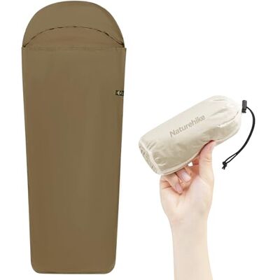 Naturehike Saco de Dormir Ultraligero para Cabaña, sólo 128g Manta de Viaje con Saco de Dormir Interior de Tamaño Pequeño para Mochileros, Albergues, Camping Naturehike Saco de Dormir Ultraligero para Cabaña, sólo 128g Manta de Viaje con Saco de Dormir Interior de Tamaño Pequeño para Mochileros, Albergues, Camping