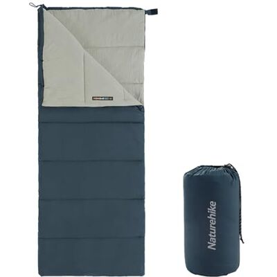 Naturehike Saco de Dormir para Adultos, Ligero Rectangular Empalmable Saco de Dormir de 3 Estaciones, para Acampar al Aire Libre, Senderismo (Azul) Naturehike Saco de Dormir para Adultos, Ligero Rectangular Empalmable Saco de Dormir de 3 Estaciones, para Acampar al Aire Libre, Senderismo (Azul)