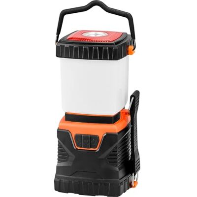 VEVOR Linterna LED Todo en Uno para Acampar de 1000 Lúmenes, Iluminación de 360°, 4 Modos de Iluminación, Luz Alimentada por Batería para Senderismo, Pesca, Cortes de Electricidad y Aventuras VEVOR Linterna LED Todo en Uno para Acampar de 1000 Lúmenes, Iluminación de 360°, 4 Modos de Iluminación, Luz Alimentada por Batería para Senderismo, Pesca, Cortes de Electricidad y Aventuras