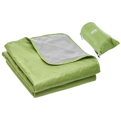 VEVOR Manta de Camping Estadio 2 x 1,5 m Portátil Cálido Polar de Poliéster Impermeable PU1500 Resistente al Viento Ignífugo para Exteriores, Pícnics, Senderismo, Eventos Deportivos, Camping, Verde VEVOR Manta de Camping Estadio 2 x 1,5 m Portátil Cálido Polar de Poliéster Impermeable PU1500 Resistente al Viento Ignífugo para Exteriores, Pícnics, Senderismo, Eventos Deportivos, Camping, Verde