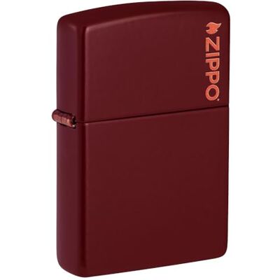 Zippo Classic Merlot Logo Pocket Lighter Zippo Classic Merlot Logo Pocket Lighter