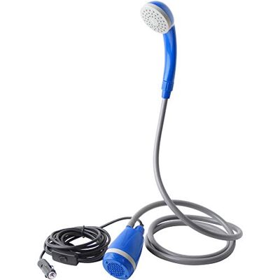 Brunner Ducha de Viaje 12 V Aquafresh 2.0 para Camping y jardín, Azul/Gris Brunner Ducha de Viaje 12 V Aquafresh 2.0 para Camping y jardín, Azul/Gris