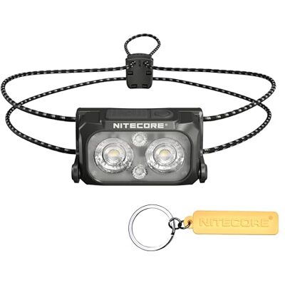Nitecore MCT Linterna frontal ultraligera de 400 lúmenes, múltiples temperaturas de color, para exteriores, recargable por USB-C (diadema ultraligera) Nitecore MCT Linterna frontal ultraligera de 400 lúmenes, múltiples temperaturas de color, para exteriores, recargable por USB-C (diadema ultraligera)