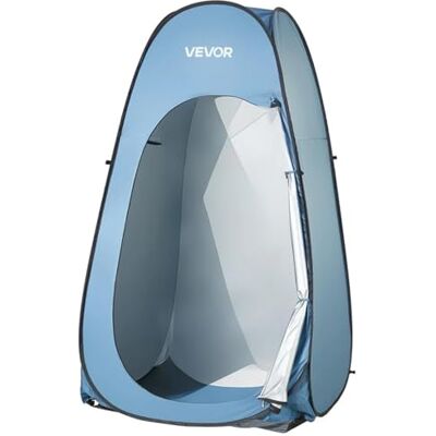 VEVOR Tienda de Privacidad Emergente Impermeable, con Cambiador, Piquetas, Cuerdas, Bolsa de Transporte y Bolsa para Colgar, Poliéster 190T para Camping, Playa y Pesca, Azul, 1219 x 1219 x 2134 mm VEVOR Tienda de Privacidad Emergente Impermeable, con Cambiador, Piquetas, Cuerdas, Bolsa de Transporte y Bolsa para Colgar, Poliéster 190T para Camping, Playa y Pesca, Azul, 1219 x 1219 x 2134 mm