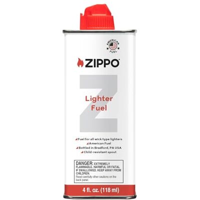 Zippo Gasolina para Mechero 125ml – Combustible Premium – Ideal para encendedores Resistentes al Viento – Limpio y Duradero Zippo Gasolina para Mechero 125ml – Combustible Premium – Ideal para encendedores Resistentes al Viento – Limpio y Duradero
