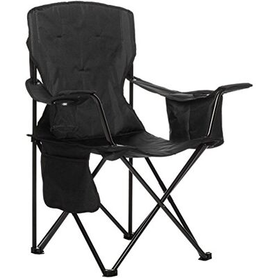 Amazon Basics Modelo - Silla de camping acolchada plegable - Negro Amazon Basics Modelo - Silla de camping acolchada plegable - Negro