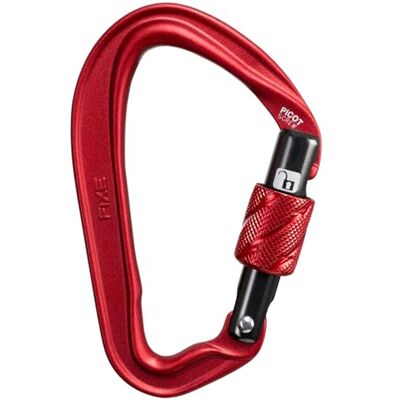 FIXE Picot Screw, Mosquetón con Rosca Ultraligero para Escalada Deportiva y Maniobras Técnicas, Cierre Screw Lock, Aluminio 7075, Lock Check, EN 12275, 22 kN, Conical Nose FIXE Picot Screw, Mosquetón con Rosca Ultraligero para Escalada Deportiva y Maniobras Técnicas, Cierre Screw Lock, Aluminio 7075, Lock Check, EN 12275, 22 kN, Conical Nose
