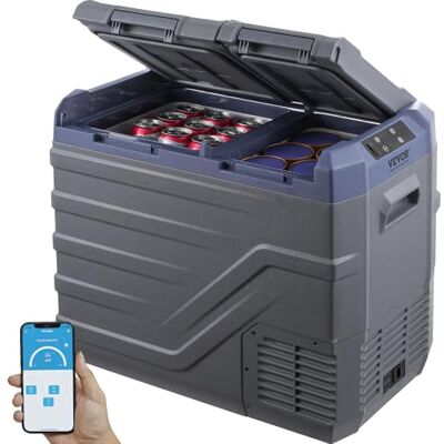 VEVOR Nevera de Compresión Portátil 40 L Mini Nevera para Coche de Doble Zona Temperatura Ajustable de -20 °C a 20 °C Nevera Portátil 12/24 V CC y 100-240 V CA para Camión, Barco, Casa, Camping VEVOR Nevera de Compresión Portátil 40 L Mini Nevera para Coche de Doble Zona Temperatura Ajustable de -20 °C a 20 °C Nevera Portátil 12/24 V CC y 100-240 V CA para Camión, Barco, Casa, Camping