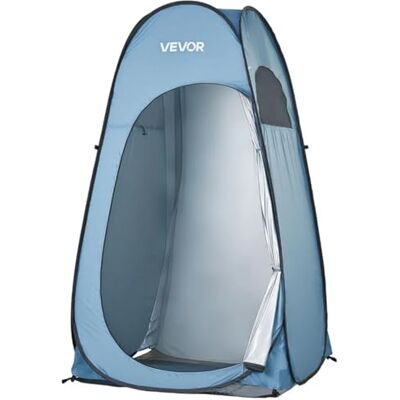 VEVOR Tienda de Privacidad Plegable con Instalación Instantánea y Cambiador, Incluye Piquetas, Cuerdas y Bolsa de Transporte, de Poliéster 190T, para Camping, Playa y Pesca, Azul, 119 x 119 x 210 cm VEVOR Tienda de Privacidad Plegable con Instalación Instantánea y Cambiador, Incluye Piquetas, Cuerdas y Bolsa de Transporte, de Poliéster 190T, para Camping, Playa y Pesca, Azul, 119 x 119 x 210 cm