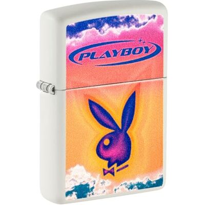 Zippo Sturmfeuerzeug Playboy, White Matte, Color Image Nachfüllbar Wiederverwendbar Windfestes Design Geschenkbox Made in USA Zippo Sturmfeuerzeug Playboy, White Matte, Color Image Nachfüllbar Wiederverwendbar Windfestes Design Geschenkbox Made in USA