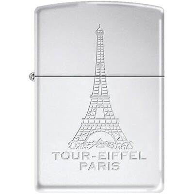 Zippo Encendedor a Prueba de Viento Tour-Eiffel Paris, High Polish Chrome, Lustre Recargable Reutilizable Diseño a Prueba de Viento Caja Regalo Fabricado en Estados Unidos Zippo Encendedor a Prueba de Viento Tour-Eiffel Paris, High Polish Chrome, Lustre Recargable Reutilizable Diseño a Prueba de Viento Caja Regalo Fabricado en Estados Unidos