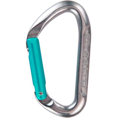 Climbing Technology Salto S Carabiner, AL, Straight Gate, Grey-aquamarineblue Climbing Technology Salto S Carabiner, AL, Straight Gate, Grey-aquamarineblue