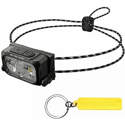Nitecore Linterna frontal ultraligera para exteriores de 360 lúmenes con doble haz y USB-C (Negro) Nitecore Linterna frontal ultraligera para exteriores de 360 lúmenes con doble haz y USB-C (Negro)