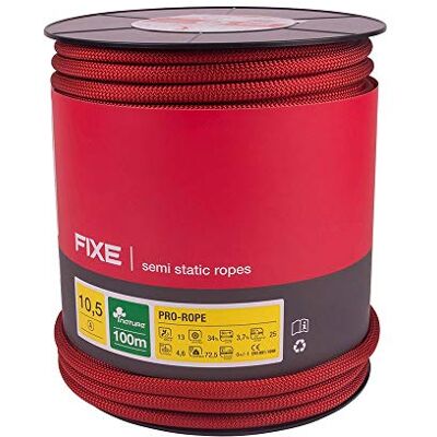 FIXE CUERDA PRO ROPE 10.5mm 100M ROJA FIXE CUERDA PRO ROPE 10.5mm 100M ROJA