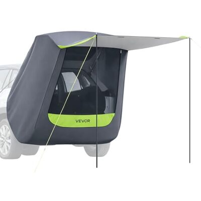 VEVOR Tienda de Campaña con Toldo para Coche Tamaño Principal de 150 x 150 cm, Tienda de Sombra para Portón Trasero Impermeable PU2000 mm con Bolsa de Transporte, Carpa para Acampar al Aire Libre VEVOR Tienda de Campaña con Toldo para Coche Tamaño Principal de 150 x 150 cm, Tienda de Sombra para Portón Trasero Impermeable PU2000 mm con Bolsa de Transporte, Carpa para Acampar al Aire Libre