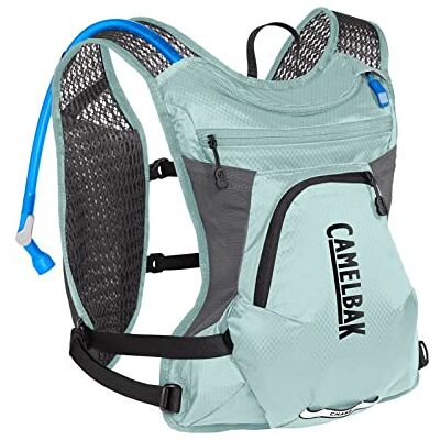 CAMELBAK Chaleco de Ciclismo para Mujer Chase Bike Vest de 4L con depósito de 1.5L Botella de Agua, Unisex Adulto, Azul Haze/Negro CAMELBAK Chaleco de Ciclismo para Mujer Chase Bike Vest de 4L con depósito de 1.5L Botella de Agua, Unisex Adulto, Azul Haze/Negro