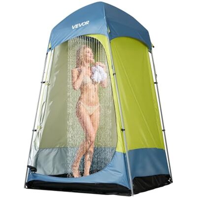 VEVOR Tienda de Campaña de 1 Habitación, con Ducha y Baño, Piquetas, Cuerdas, Bolsa de Transporte y Poste de Acero, Tela Oxford 200D, para Camping, Playa y Pesca, Verde, 1397 x 1397 x 2184 mm VEVOR Tienda de Campaña de 1 Habitación, con Ducha y Baño, Piquetas, Cuerdas, Bolsa de Transporte y Poste de Acero, Tela Oxford 200D, para Camping, Playa y Pesca, Verde, 1397 x 1397 x 2184 mm