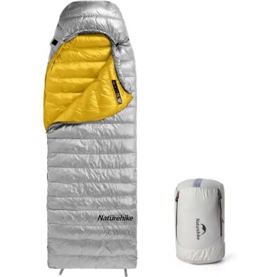 Naturehike Saco de Dormir de plumón Ultraligero portátil Compacto de Invierno 4 Estaciones para Adultos y niños al Aire Libre Camping Senderismo Viajes con Saco de compresión 650FP Naturehike Saco de Dormir de plumón Ultraligero portátil Compacto de Invierno 4 Estaciones para Adultos y niños al Aire Libre Camping Senderismo Viajes con Saco de compresión 650FP