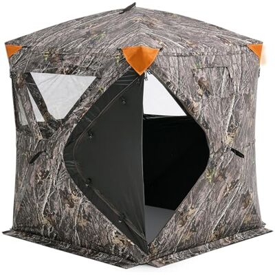 VEVOR Tienda de campaña de Caza escondite portátil para 1 o 2 Personas, 270 °, Adecuada para la Caza de Pavos y Ciervos, Refugio de Caza con Bolsa de Transporte y 3 Ventanas de 141 x 141 x 170 cm VEVOR Tienda de campaña de Caza escondite portátil para 1 o 2 Personas, 270 °, Adecuada para la Caza de Pavos y Ciervos, Refugio de Caza con Bolsa de Transporte y 3 Ventanas de 141 x 141 x 170 cm